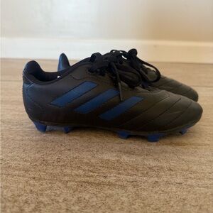 Adidas Kids Black and Blue Sneakers